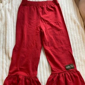 Matilda Jane Cheerful Elf Big Ruffle leggings